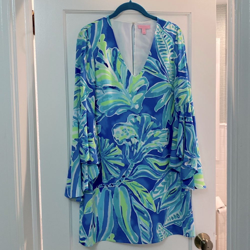 Lilly Pulitzer floral dress.